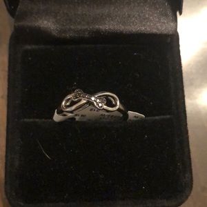 Dog Bone Infinity Ring